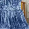 Flannel Blanket Super Soft Throw Blanket Flannel Clouds Stylish Jacquard Lightweight Bed Blanket All Season