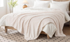 Waffle Throw Blanket -Fluffy Fleece,Cute & Aesthetic, Perfect for Sofa, Couch, Chair, Bed, Living Room & Bedroom, All-Season Use, Plush & Cozy Decorative Blanket