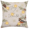 Merry Christmas Snowman Pillow Covers  Christmas Throw Pillow Decorative Cushions Linen Cloth Pillow Cover Sofa Cover