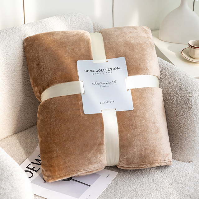 Ultra Soft Fuzzy Flannel Fleece Blanket Bedding Home Decoration Warm Lightweight Microfiber Breathable Anti-Static Cozy Winter Bed Blanket