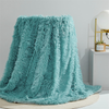 Fluffy Faux Fur Plush Blankets Cozy Reversible Super Soft Flannel Fleece Blanket for Sofa Bed Sofa Travel Bedroom Queen Size 