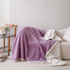 Double Layers Sherpa Blanket Soft Plush Flannel Fleece Thick Bed Blanket, Washable Warm Sherpa Bedspread for All Seasons Jacquard Fleece Throw for Bedroom Sofa Outdoors 