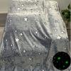 Glow in The Dark Blanket for Kids, Warm Cozy Flannel Throw Plush Fleece Couch Blanket Fuzzy Fluffy, Gift Idea for Girls Boys Teenagers 50x60 Inches Soft Luminous Blankets
