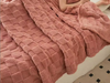 Popular Checkerboard Jacquard Blanket Plush Soft Christmas Blanket Solid Color Throw Blanket Shu Velenteen Blanket
