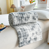TIE-DYE Printed Bubble Flannel Fleece Blanket Plush Throw Office Blanket Air Conditioning Sofa Cover Student Dormitory Warm Blanket Polyester Soft Fluffy Throw Blanket for Home Decor 