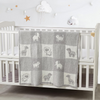 Cozy Soft Warm Knitted Baby Blanket for Girls Boys, Newborn Essentials for Infant, Baby Shower Receiving Gift - Animal Grey