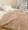 Checked Soft Warm Fleece Blanket for Sofa And Bed Thickend Fuzzy Throw Blanket Car Travel Camping Twin/King Size Bedding Cover 