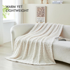 Solid Color Jacquard Shu Velveteen Blanket – Soft Jacquard Plush Throw Blanket Throw Blanket for Couch - Soft Heart Bed Throw Blanket, Fleece Cozy Blanket, Cute Fluffy Lightweight Blankets&Throws for