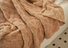 Popular Checkerboard Jacquard Blanket Plush Soft Christmas Blanket Solid Color Throw Blanket Shu Velenteen Blanket