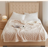 Hot Sale Factory Price Sherpa Jacquard Solid Color Fleece Blanket Jacquard Sherpa Blanket – Solid Color Double Layer Plush Blanket