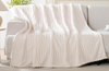 Waffle Throw Blanket -Fluffy Fleece,Cute & Aesthetic, Perfect for Sofa, Couch, Chair, Bed, Living Room & Bedroom, All-Season Use, Plush & Cozy Decorative Blanket