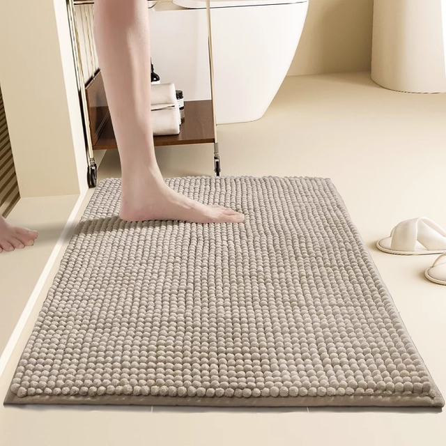 Chenille Extra Soft Absorbent Bath Rugs Non Slip Thick Bath Mats for Bathroom Floor Toilet Entrance Mat 40*60CM/50*80CM