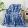 Flannel Blanket Super Soft Throw Blanket Flannel Clouds Stylish Jacquard Lightweight Bed Blanket All Season
