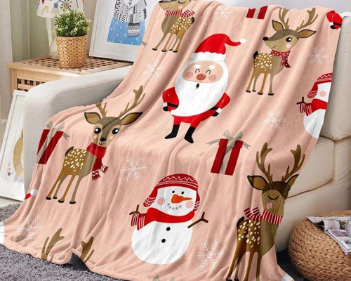 Christmas Printed Flannel Blanket 