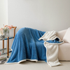 Double Layers Sherpa Blanket Soft Plush Flannel Fleece Thick Bed Blanket, Washable Warm Sherpa Bedspread for All Seasons Jacquard Fleece Throw for Bedroom Sofa Outdoors 