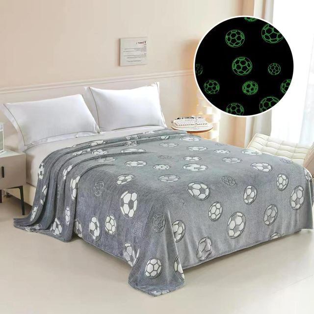 Glow in The Dark Nap Blankets 60x80 in Fleece Throw Blanket Cozy Soft Lightweight Throw Blankets Couch Sofa Bed Blanket Indoor Bedding Kid Adults 