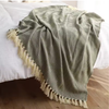 Soft Knit Fleece Travel Throw Blanket Factory-Priced Home Decor Blankets in Bulk for Cozy Home Textiles 