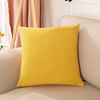 Decorative 45*45CM Square Throw Pillow Case Solid Color Cushion Covers Pillowcase for Office Sofa Couch