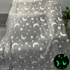 Glow in The Dark Blanket for Kids, Warm Cozy Flannel Throw Plush Fleece Couch Blanket Fuzzy Fluffy, Gift Idea for Girls Boys Teenagers 50x60 Inches Soft Luminous Blankets