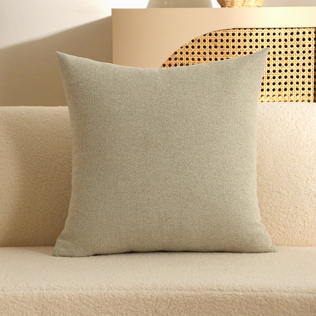Solid Nordic Style Home Decoration Fluffy Soft Living Room Sofa Pillow Cover Cushion Cover Linen Decorative Throw Pillow Covers for Bedroom Home Decoration 