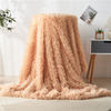 Faux Fur Fluffy Shaggy Blanket Long Plush Flannel Fleece Blanket for Kids Bed Blanket for Couch Sofa Travel Camping Outdoor Indoor King Size 