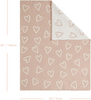 Cozy Soft Warm Chenille Baby Blanket for Girls Boys, Newborn Essentials for Infant, Baby Shower Receiving Gift - Pink Heart