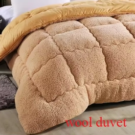 Washable comforter/ wool quit / Wool duvet/ microfiber filling home and hotel 
