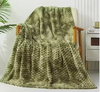 Flannel Blanket Super Soft Throw Blanket Flannel Clouds Stylish Jacquard Lightweight Bed Blanket All Season