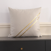 18x18 Inch Linen Decorative Throw Pillow Covers Soft Square Pillow Case for Sofa Couch Bed Chair Golden Color Cushions 