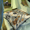 Woven Patterned Printed Throw Blanket for Home Decoration Boho Galaxy Art Blanket for Armchair Bed Couch Sofa