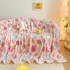 Printed Flannel Fleece Throw Blanket for Couch, Bedroom, Sofa Lightweight Cozy Soft Blanket for Bed Suitable for All Seasons