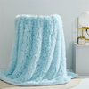 Fluffy Faux Fur Plush Blankets Cozy Reversible Super Soft Flannel Fleece Blanket for Sofa Bed Sofa Travel Bedroom Queen Size 