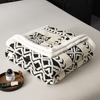 Printed Jacquard Sherpa Throw Fleece Blanket Twin Size Fluffy Throw Double Sided Fuzzy Flannel Warm Blanket for Bed Sofa Couch Car Home Decoration 