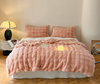 Faux Rabbit Fur Bubble Blanket Faux Fur Blanket Bubble fleece Soft Warm Cozy Shaggy Rabbit Blanket