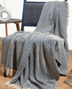 Soft Knit Fleece Travel Throw Blanket Factory-Priced Home Decor Blankets in Bulk for Cozy Home Textiles 