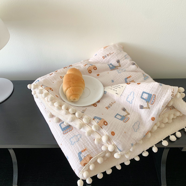 Soft Breathable Cotton Muslin Swaddle Blanket 47 X 47 Inches Receiving Blanket for Baby Boys And Girls Swaddling Wrap for Unisex Newborn 