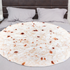 Printed Burrito Tortilla Throw Blanket 71 Inches Soft Wrap Blanket Funny Gifts for Women Men Teens, Soft Flannel Blanket Birthday Gifts for Boys Girls 