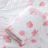 Soft Cotton Baby Swaddle Wrap Muslin Blanket Cloth Lovely Printed Newborn Throw Towel Toddler Toddler Boys Girls Breathable&lightweight 