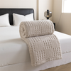 Breathable & Ultra Soft throw Blanket Lightweight Waffle Weave Blanket Perfect for Summer & Hot Sleepers Bed Home Decor for All-Season, 60x80 Inch