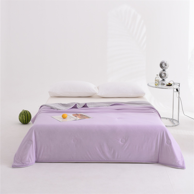 Breathable Cooling Blanket for Sleeping Summer Bed Sheets Pillowcases Cozy Comforter Lightweight King Size 