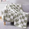 Checkered Throw Blanket – Soft Cozy Lightweight Plush Blanket for Sofa & Bed