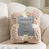  Solid Thicken Flannel Fleece Blanket Soft Jacquard Decor Blanket Queen Size for Bed Sofa Couch Travel 48x72 Inches