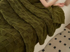 Popular Checkerboard Jacquard Blanket Plush Soft Christmas Blanket Solid Color Throw Blanket Shu Velenteen Blanket