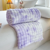 TIE-DYE Printed Bubble Flannel Fleece Blanket Plush Throw Office Blanket Air Conditioning Sofa Cover Student Dormitory Warm Blanket Polyester Soft Fluffy Throw Blanket for Home Decor 