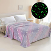 Glow in The Dark Nap Blankets 60x80 in Fleece Throw Blanket Cozy Soft Lightweight Throw Blankets Couch Sofa Bed Blanket Indoor Bedding Kid Adults 