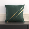Gold Throw Pillow Covers Leathaire Velvet Throw Pillow Covers Decorative Square Pillowcases for Living Room Bedroom Sofa Couch Camping 