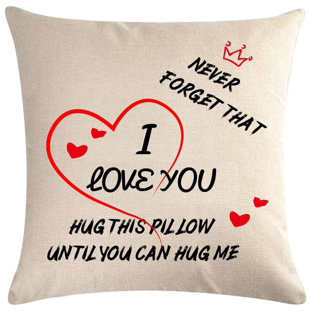 To My Daughter 18x18 Inch Throw Pillow Covers Linen Letter Printed Cushion Covers For Daughters Girls Ladies Birthday Gifts, Customized Cushion To My Beloved, Decorative Pillow Case for Her