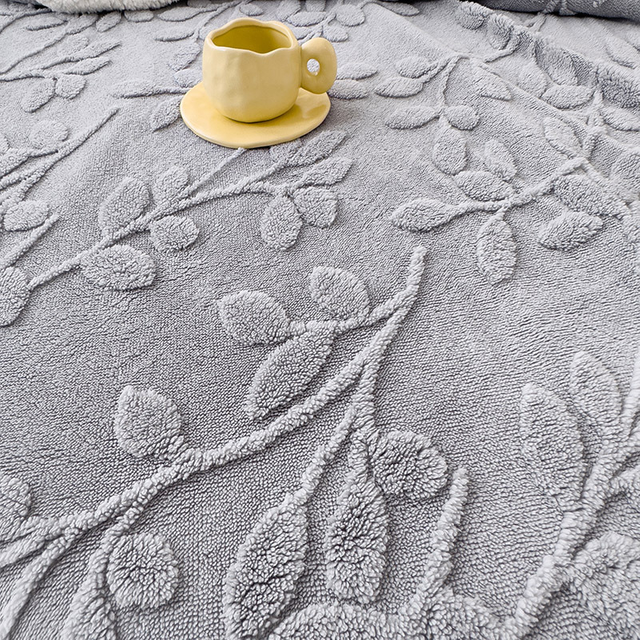 Fuzzy Plush Warm Throws for Bedroom Couch Sofa Sofa Jacquard Flannel Blankets with Backside Sherpa Queen Size 