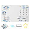 Photography Blanket for Baby Girls Boys Milestone Blanket Reusable Baby Blanket Personalized Milestone Blanket Newborn for Bath Towels Baby Milestone Blanket 