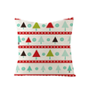 Star Tree 18"X18" Polyester Pillow Cover Christmas Pillow Cushion Festive Square Cushion Cover for New Year Holiday Christmas Decoration 